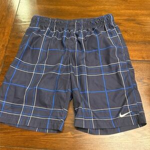 Nike Navy and Blue Athletic Shorts